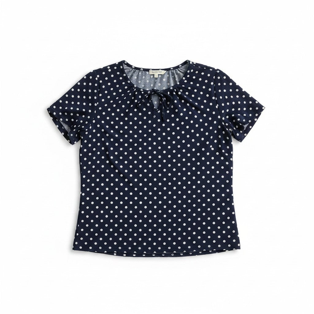 Bluză Deep Ocean Dots Buline Élégance