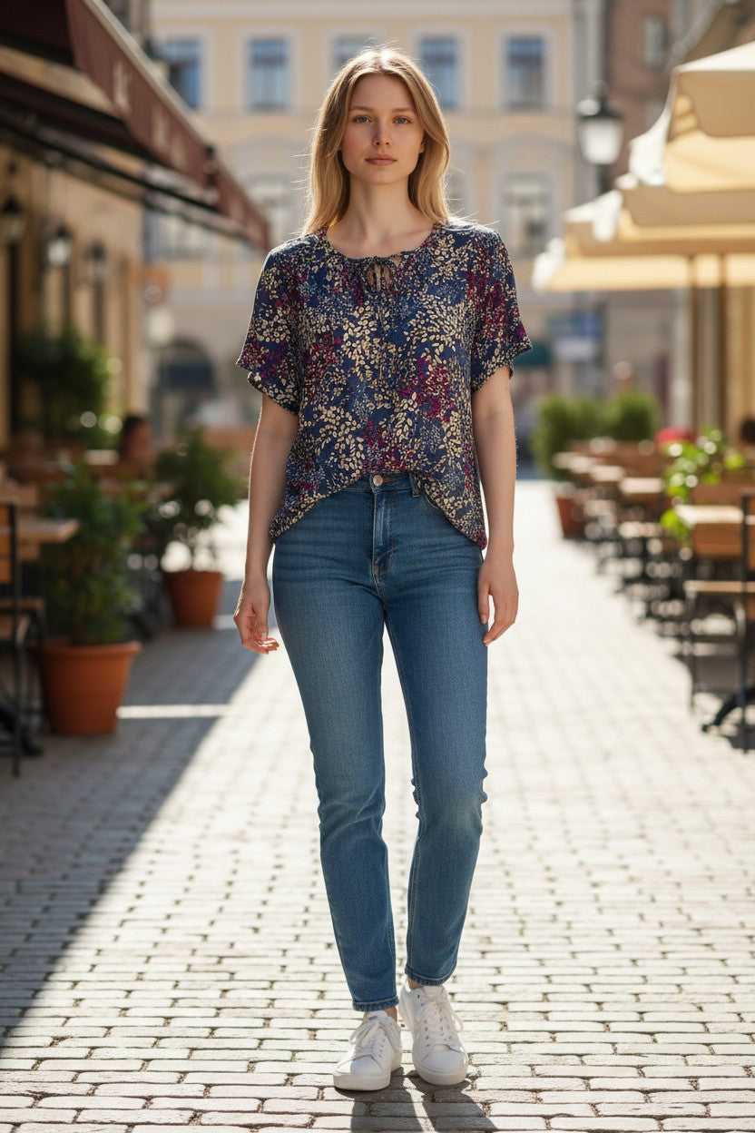 Bluză Autumn Romance Blue