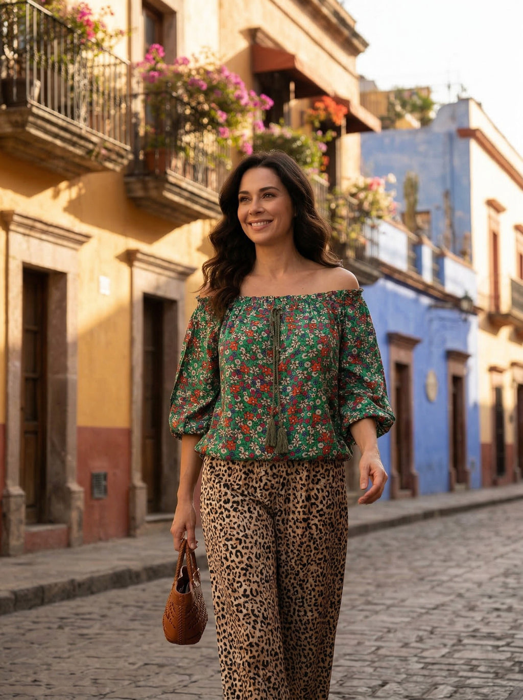 Oversized Style Bluză cu Imprimeu Paisley și Detalii Tip Ie