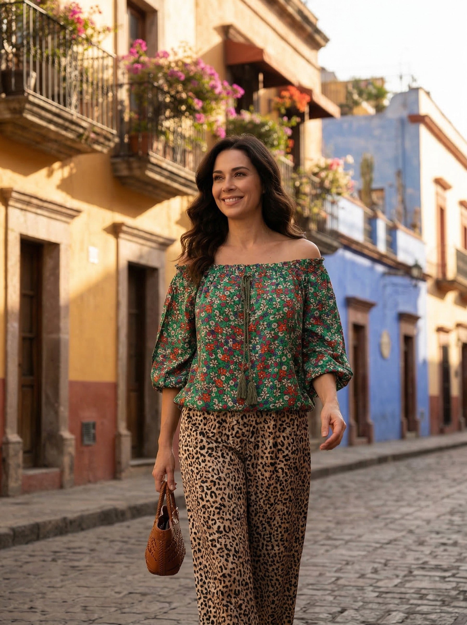 Oversized Style Bluză cu Imprimeu Paisley și Detalii Tip Ie