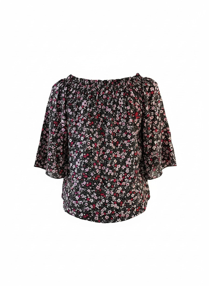 Oversized Style Bluză cu Imprimeu Paisley și Detalii Tip Ie