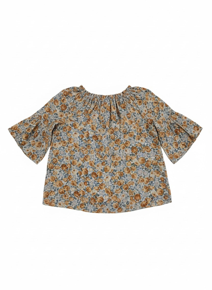 Oversized Style Bluză cu Imprimeu Paisley și Detalii Tip Ie