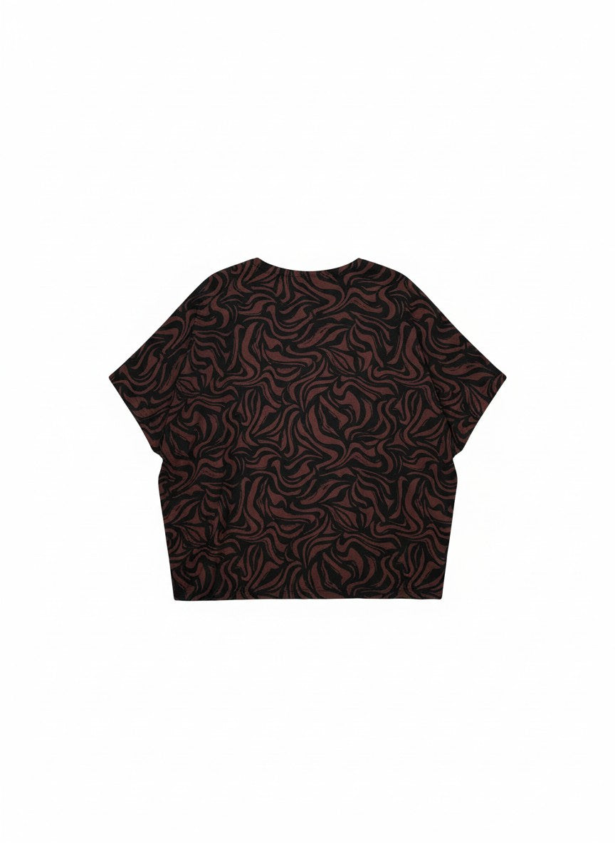 Bluza Chocolate Waves – Confort și Stil Silk-Soft Espresso