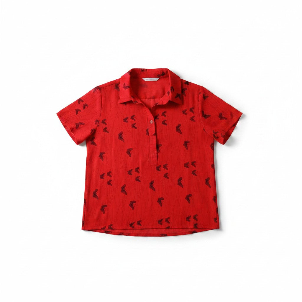 Bluză Scarlet Butterfly cu guler