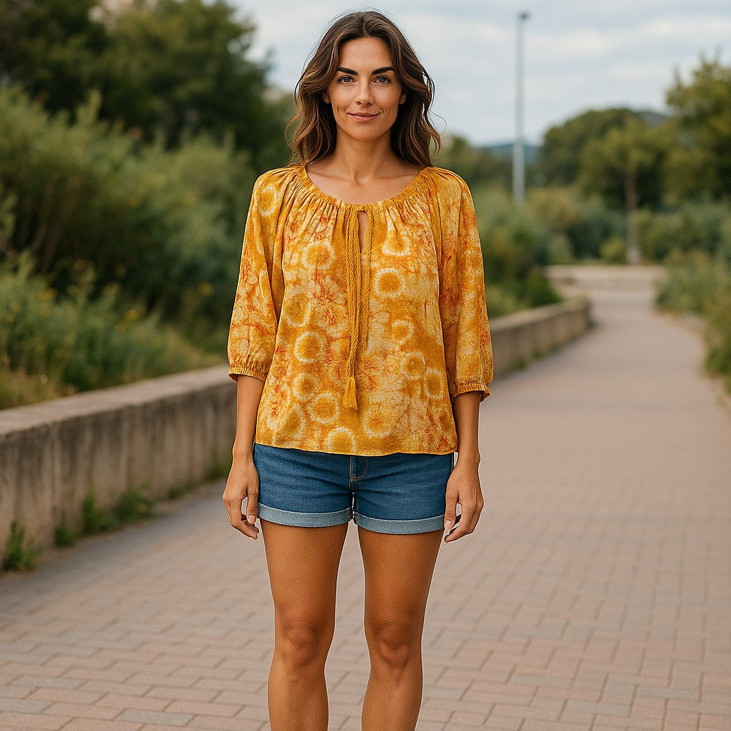 Bluza Bluză Marigold Dream cu snur