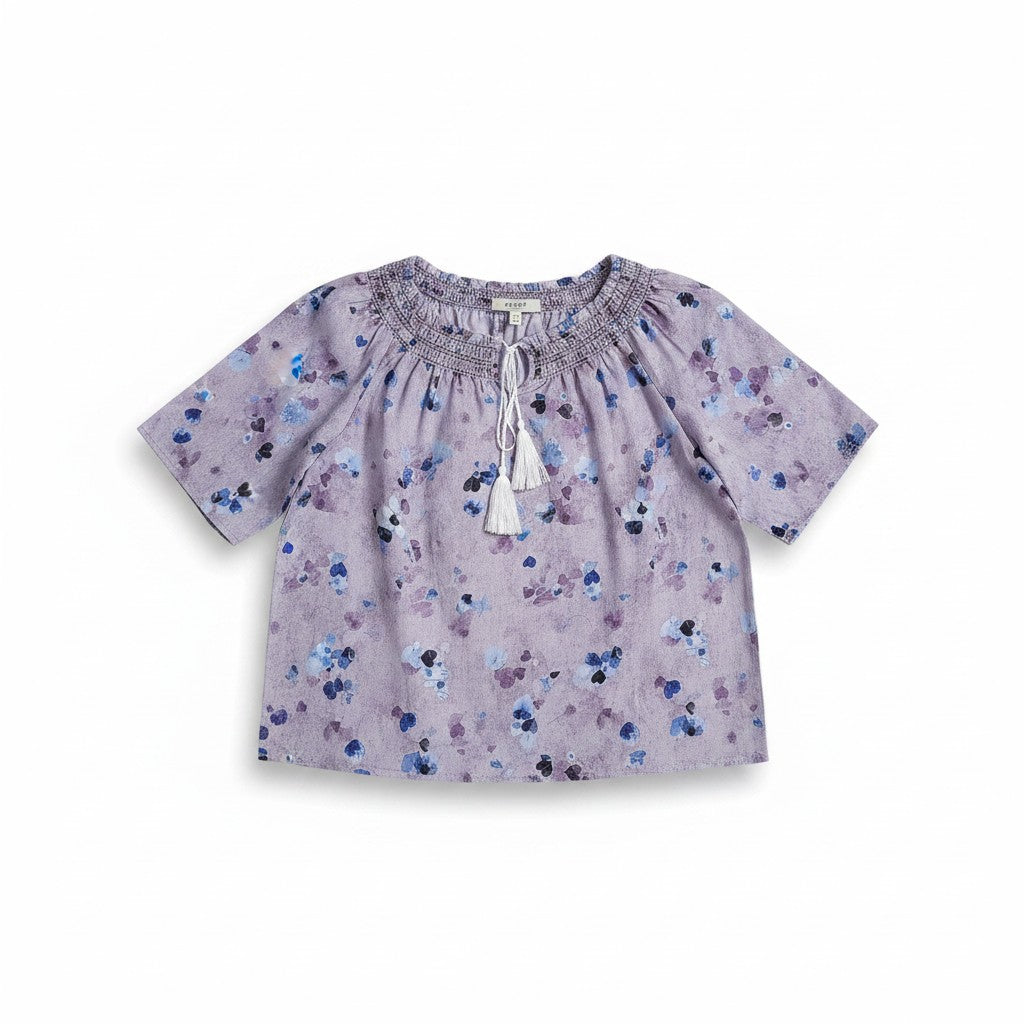Bluza Liliac cu ciucuri