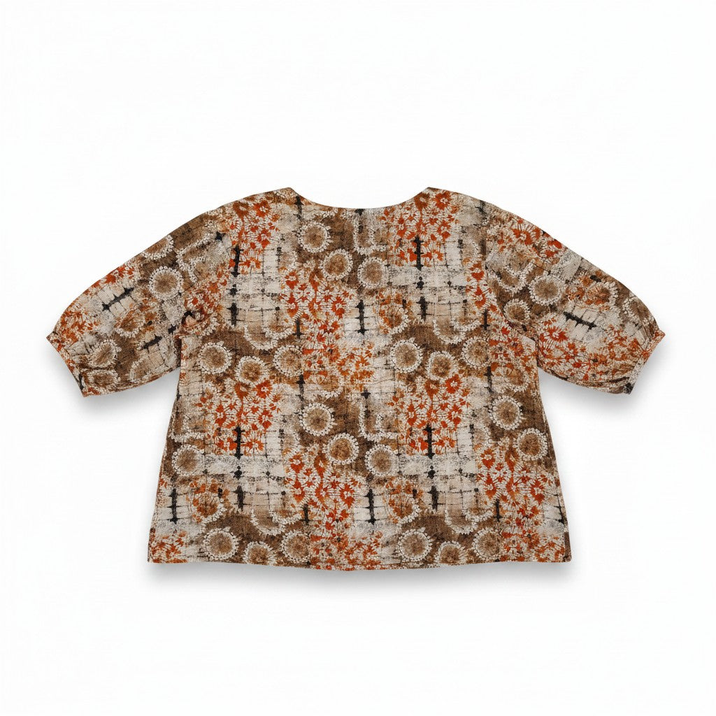 Bluza Top Rusty Petals cu snur