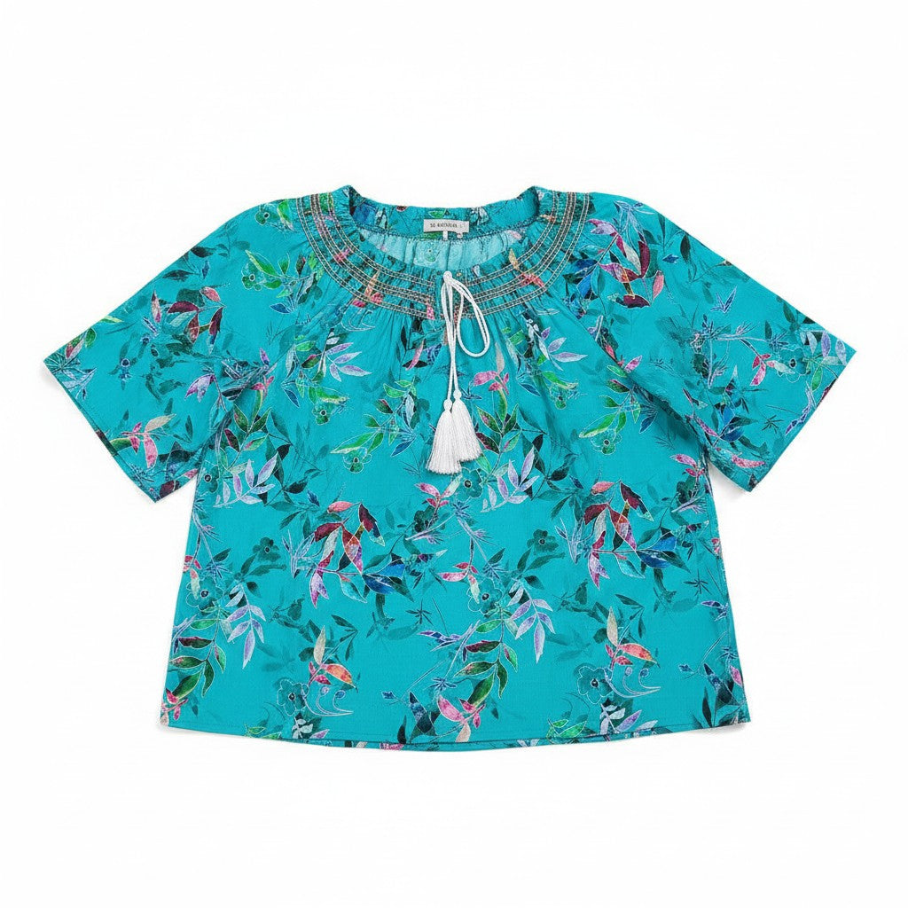 Bluza Top Island Paradise cu snur