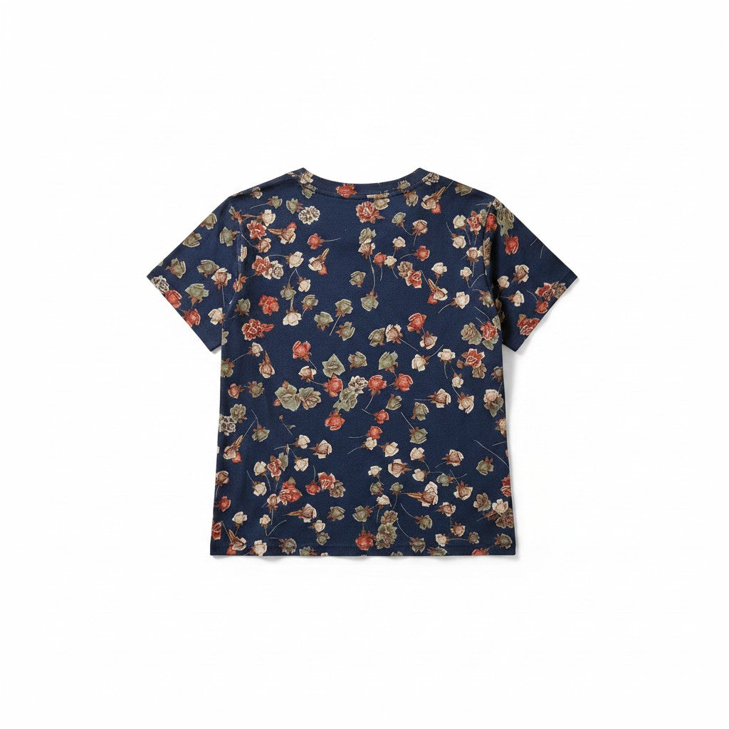 Bluză casual damă imprimeu floral bumbac 65% model Trandafiri Tovio