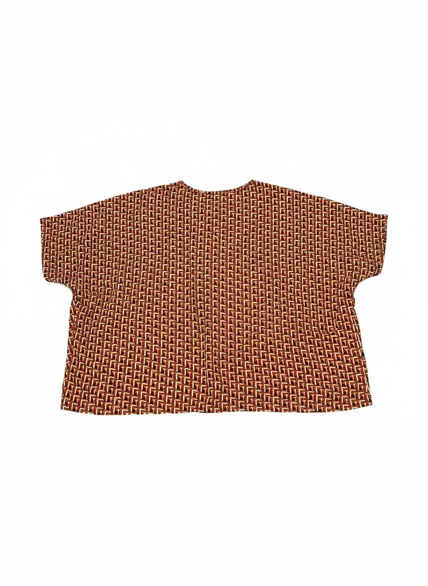Bluza Retro Mosaic – Confort și Stil Silk-Autumn Maze