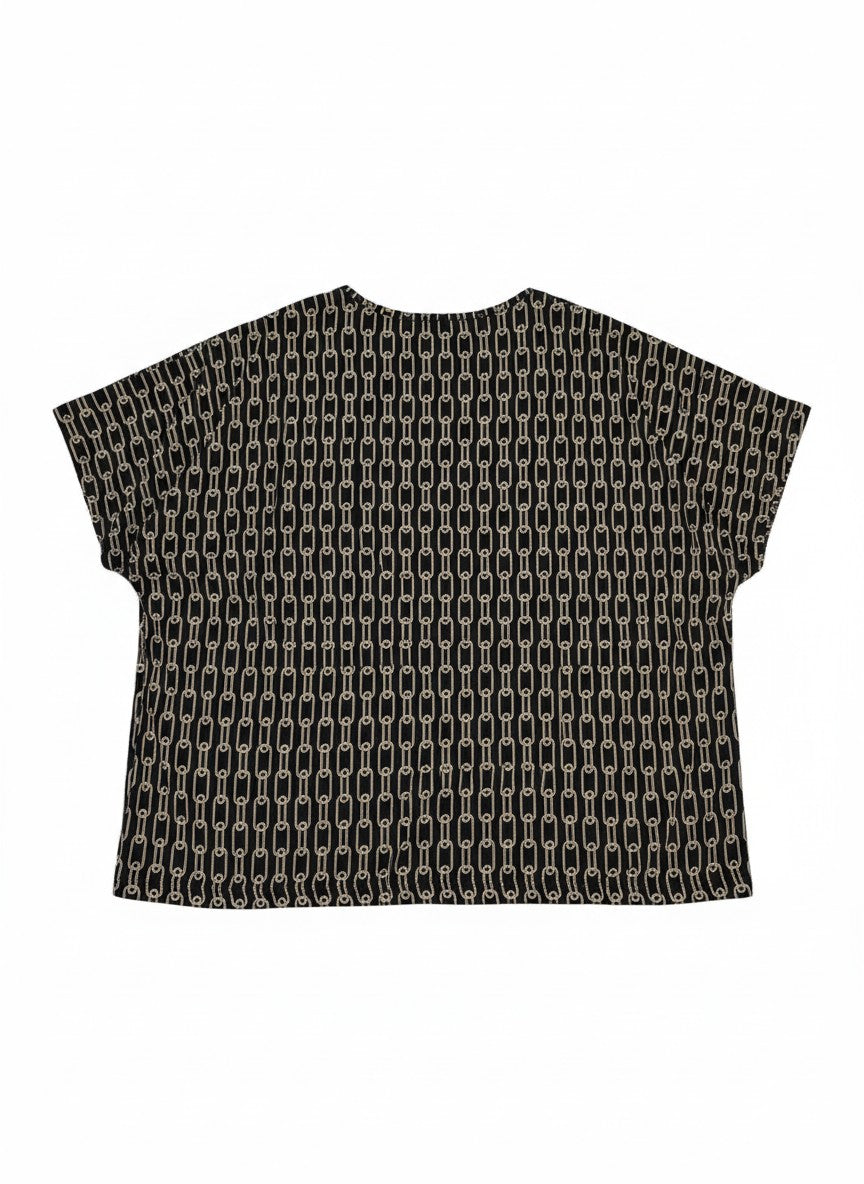 Bluza Golden Links – Confort și Stil Silk-Imperial Black
