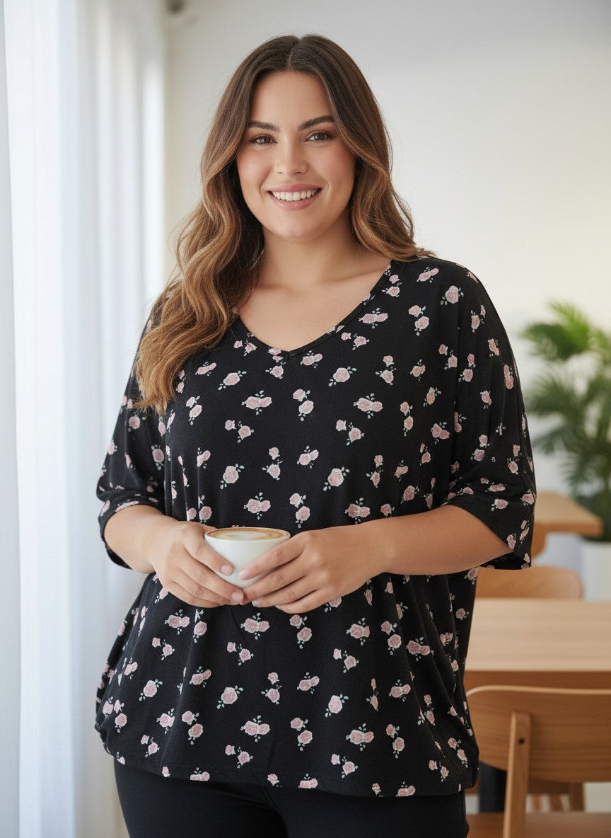 Bluza Botanical Bloom – Confort și Stil Azure Garden