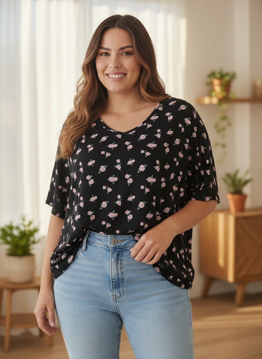 Bluza Botanical Bloom – Confort și Stil Azure Garden