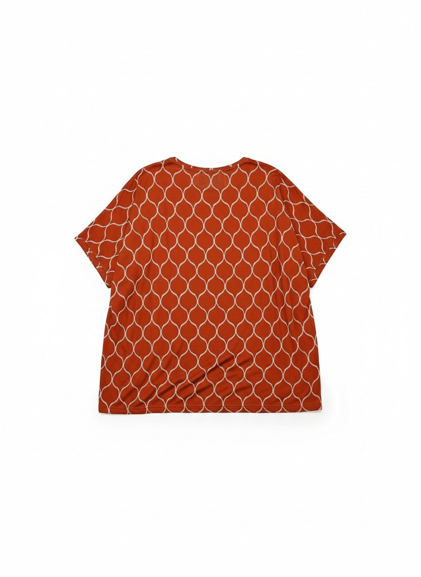 Bluza Honey Net – Confort și Stil Rustic Geometry