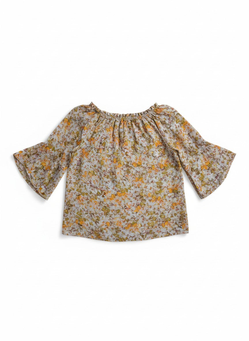 Oversized Style Bluză cu Imprimeu Paisley și Detalii Tip Ie