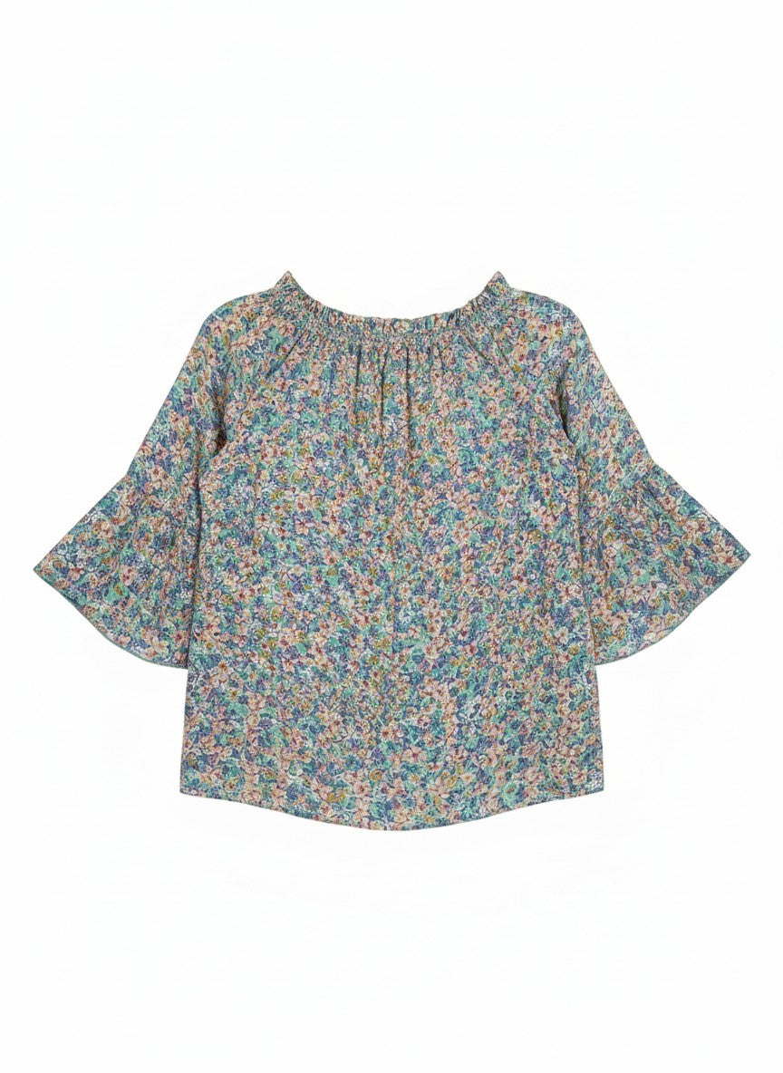 Oversized Style Bluză cu Imprimeu Paisley și Detalii Tip Ie