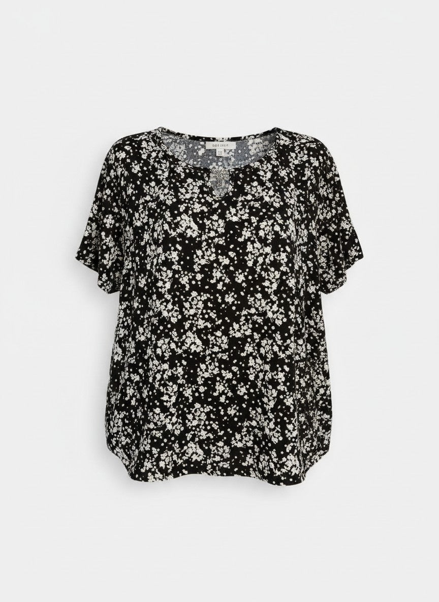 Bluza Stellar Floral – Confort și Stil Silk-Minimalist Bloom