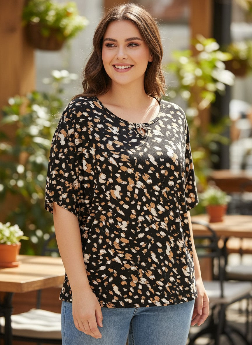 Bluza Wild Elegance Leopard – Confort și Stil Animal Print